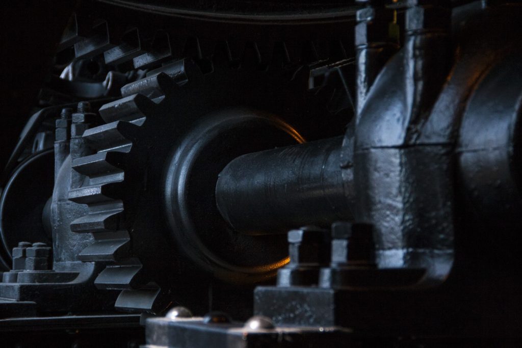 gros engin roue dentée machine